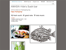 Tablet Screenshot of amasiasushi.com